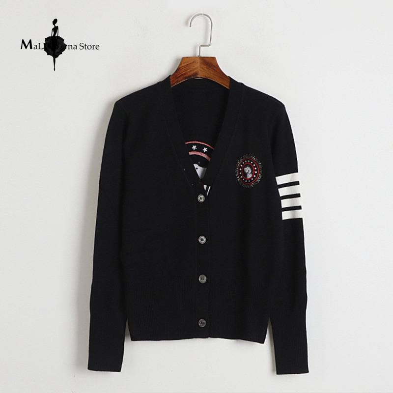 Áo Cadigan MaLina  Hoạ tiết chú chó dễ thương