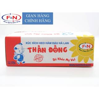 Xúc Xích Heo Hầm Đậu Hà Lan Thần Đồng thùng 37g x 4 cây x 20 túi