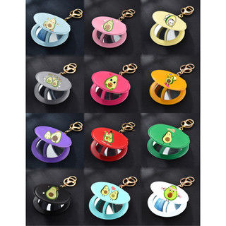 Gương quả bơ 2 mặt GIK19 móc khoá gương avocado in hình hoạt hình cute dễ thương