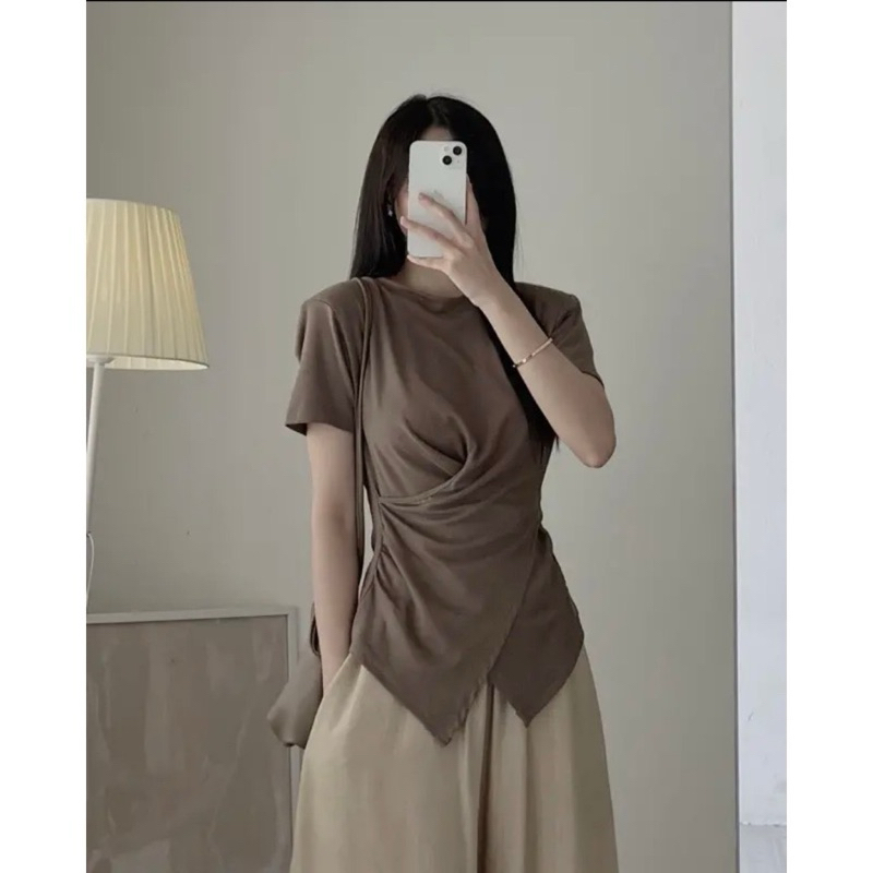 ÁO KIỂU GÂN KIỂU ÔM CHÉO TÀ HAI BÊN NGẦU CT1998