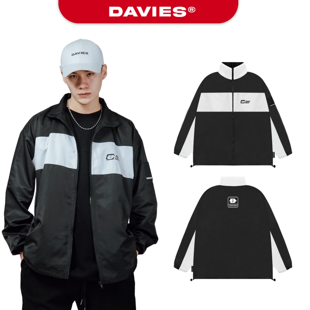 Áo khoác dù nam nữ form rộng màu đen Reverse Jacket local brand DAVIES| D30-AK4