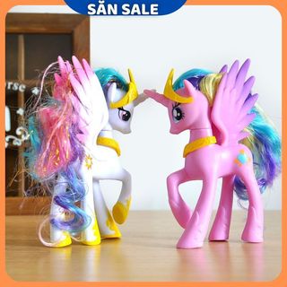 Combo Đôi Bạn Cùng Tiến Thiên Thần Pony14cm (Twilight Sparkle&Rarity)Tặng 2 Lược Chải Tóc