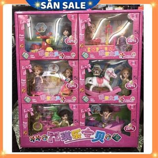 Búp Bê ChiBi Bé Trai + Bé Gái 12cm Xinh Xắn Đáng Yêu