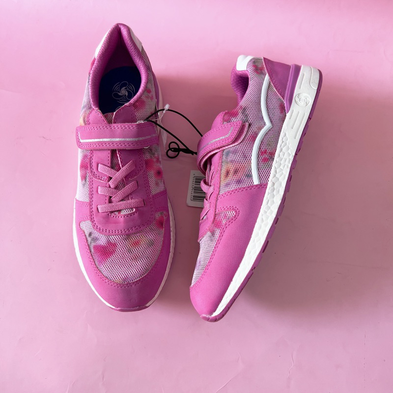 Giày thể theo xé dán hồng cho bé gái hàng XUẤT XỊN, CHÍNH HÃNG