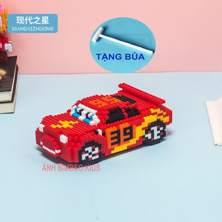 Xếp hình ô tô lightning mcqueen cỡ lớn đồ chơi xếp hình nano 3d cho bé chuẩn mẫu có sẵn