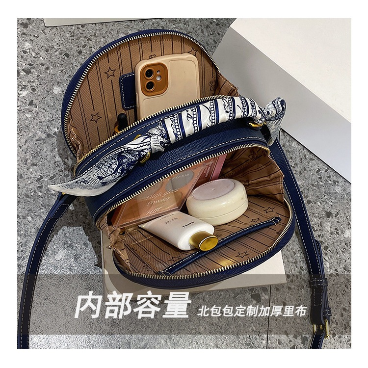 XUMI  Túi quai xách nữ đeo chéo cốp tròn gấu BeiBaoBao S6883