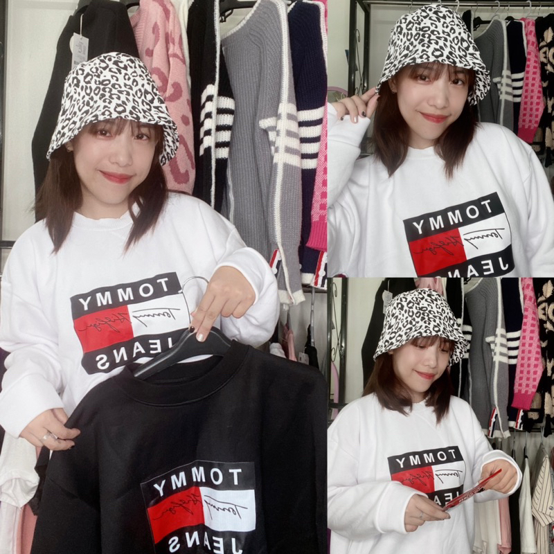 Áo sweater nỉ cổ tròn Tommyyy siêu hót hít - nam nữ đủ size