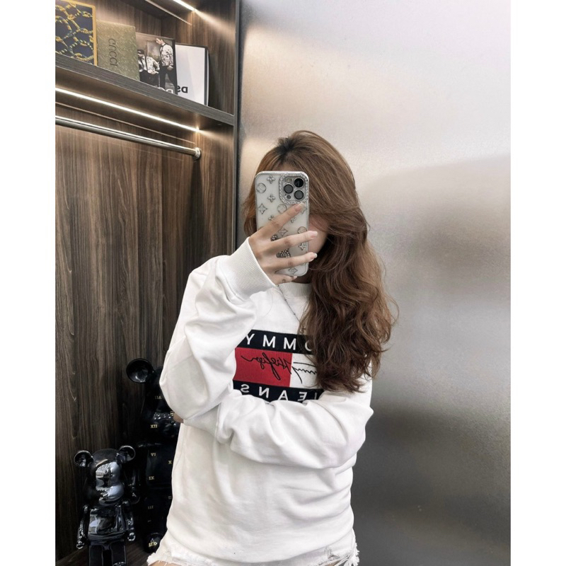 Áo sweater nỉ cổ tròn Tommyyy siêu hót hít - nam nữ đủ size