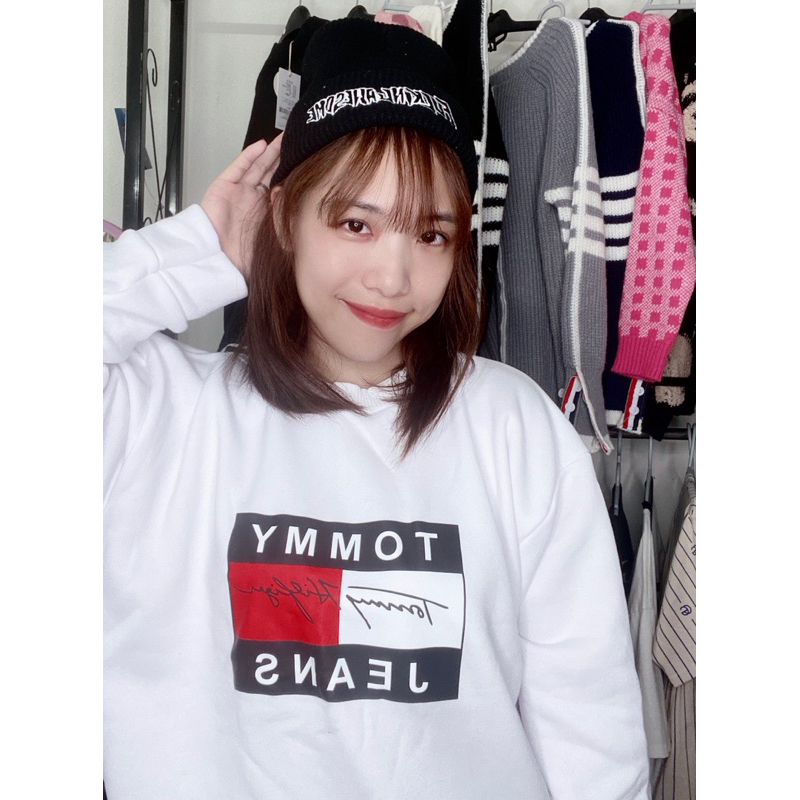 Áo sweater nỉ cổ tròn Tommyyy siêu hót hít - nam nữ đủ size