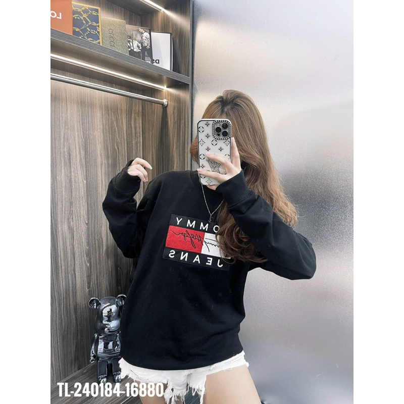 Áo sweater nỉ cổ tròn Tommyyy siêu hót hít - nam nữ đủ size