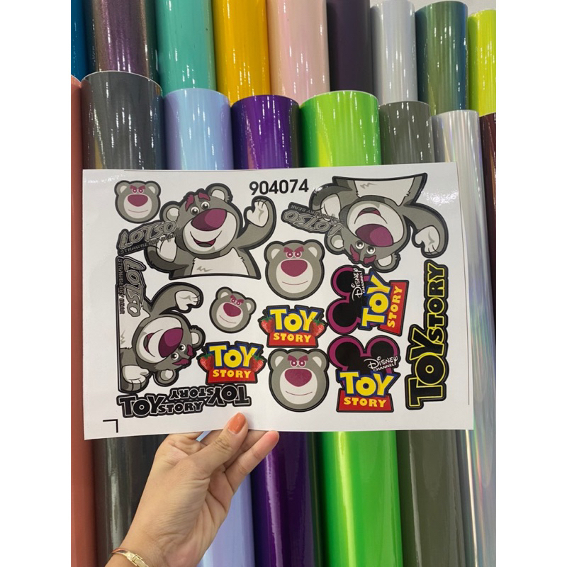 Logo Gấu Dâu Nhiều Màu sắc -  Dán Điện Thoại Xe Máy …