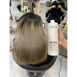 Hấp keratin phục hồi tóc khô sơ hư tổn nặng Olap art
