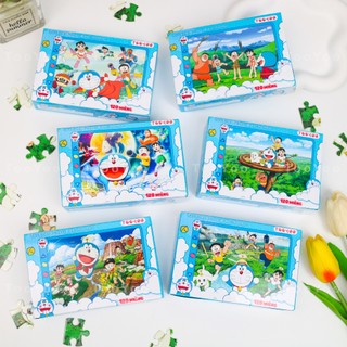 Tranh ghép hình Doraemon size A4 120 mảnh dễ thương cute TooYoo BK00425