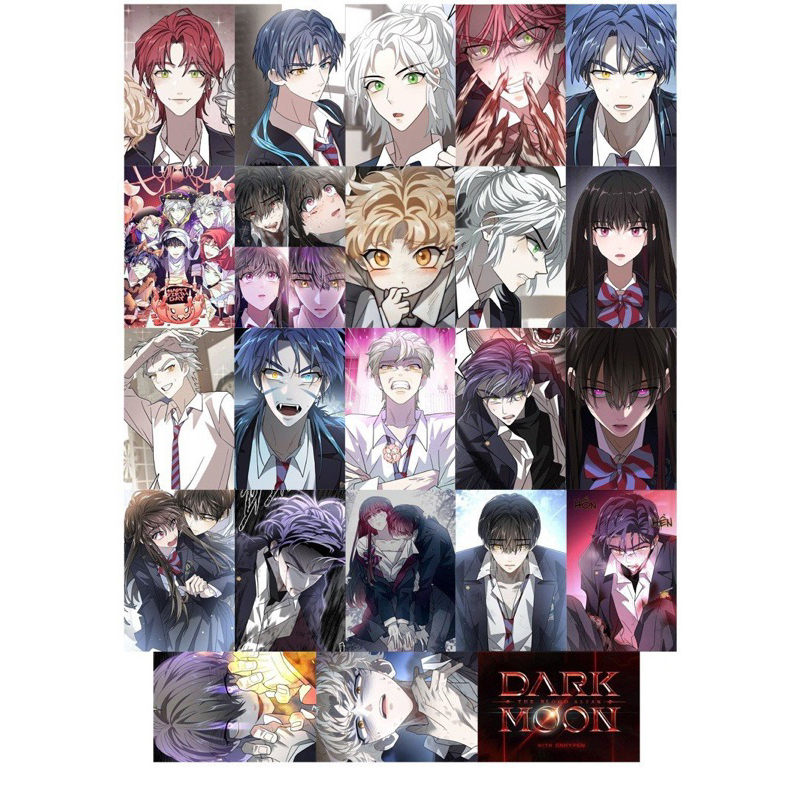 Card hình Dark Moon the blood altar 23 cái ép lụa khác nhau / Thẻ card để ví Dark Moon the blood altar