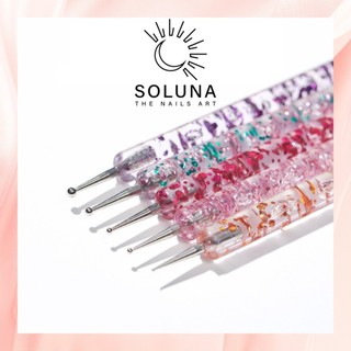 Set 5 cọ chấm bi đủ size - Bút chấm bi vẽ nail 2 đầu chuyên dụng