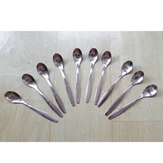 🏵 Set 10 Muỗng Inox Cafe Mini, Muỗng Dày, Chắc (Dài 12cm)