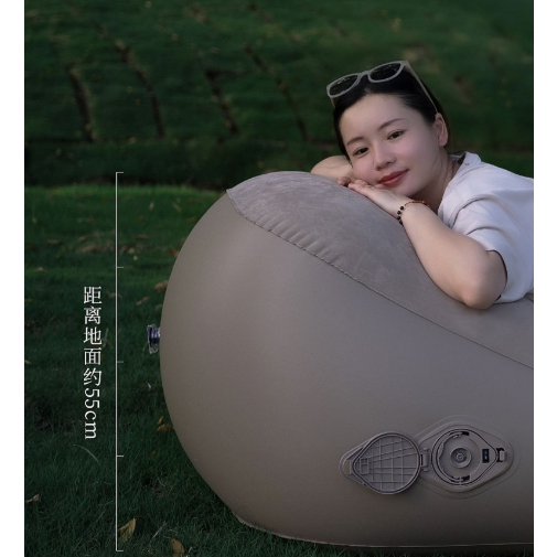 Ghế hơi tự bơm không dây siêu nhẹ chính hãng MOUNTAIN , nệm hơi chất liệu cao cấp chịu tải cực tốt