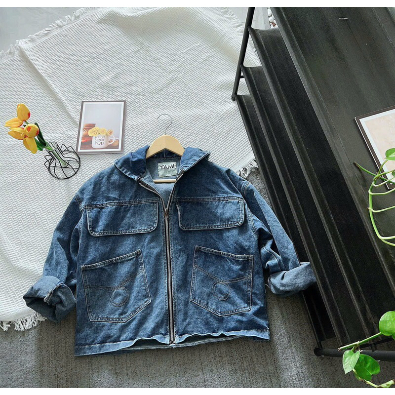 Áo khoác jean kiểu nữ thời trang phong cách Ulzzang 50-75kg