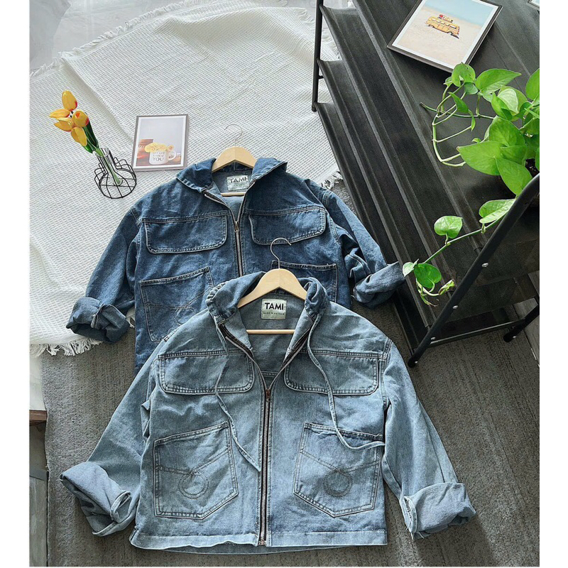 Áo khoác jean kiểu nữ thời trang phong cách Ulzzang 50-75kg