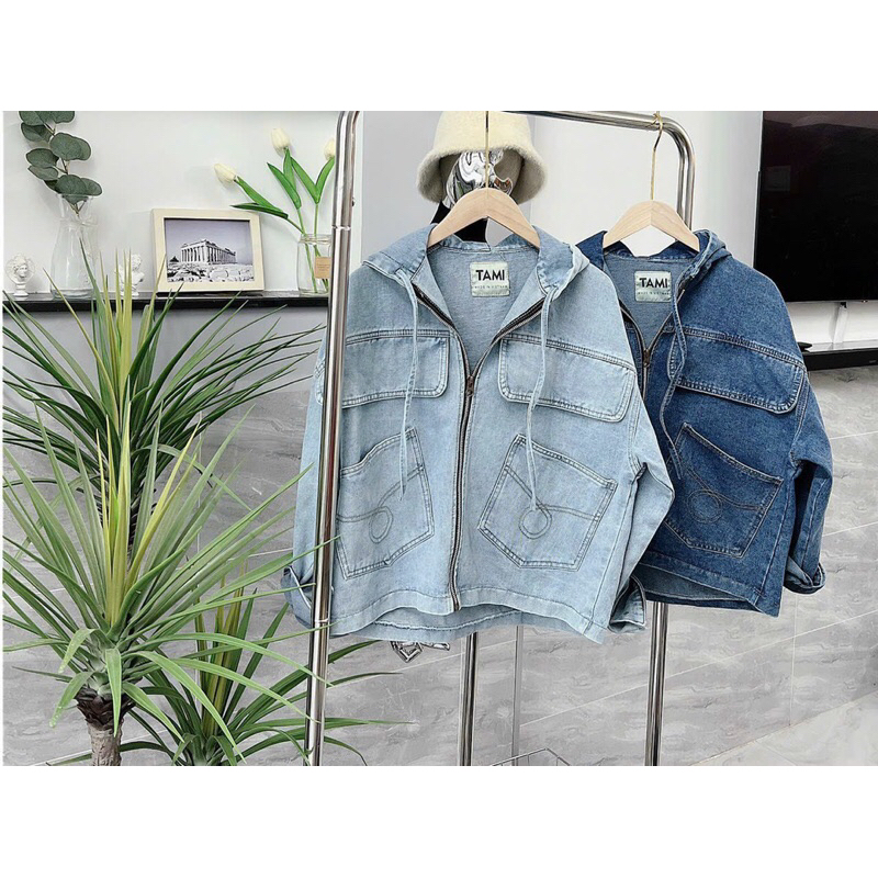 Áo khoác jean kiểu nữ thời trang phong cách Ulzzang 50-75kg