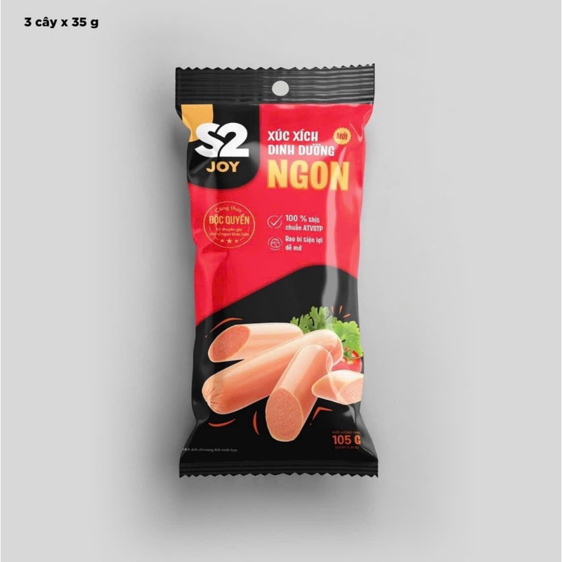 Xúc Xích S2 Joy Ăn Liền 105G- 210G - 240G  Siêu Ngon