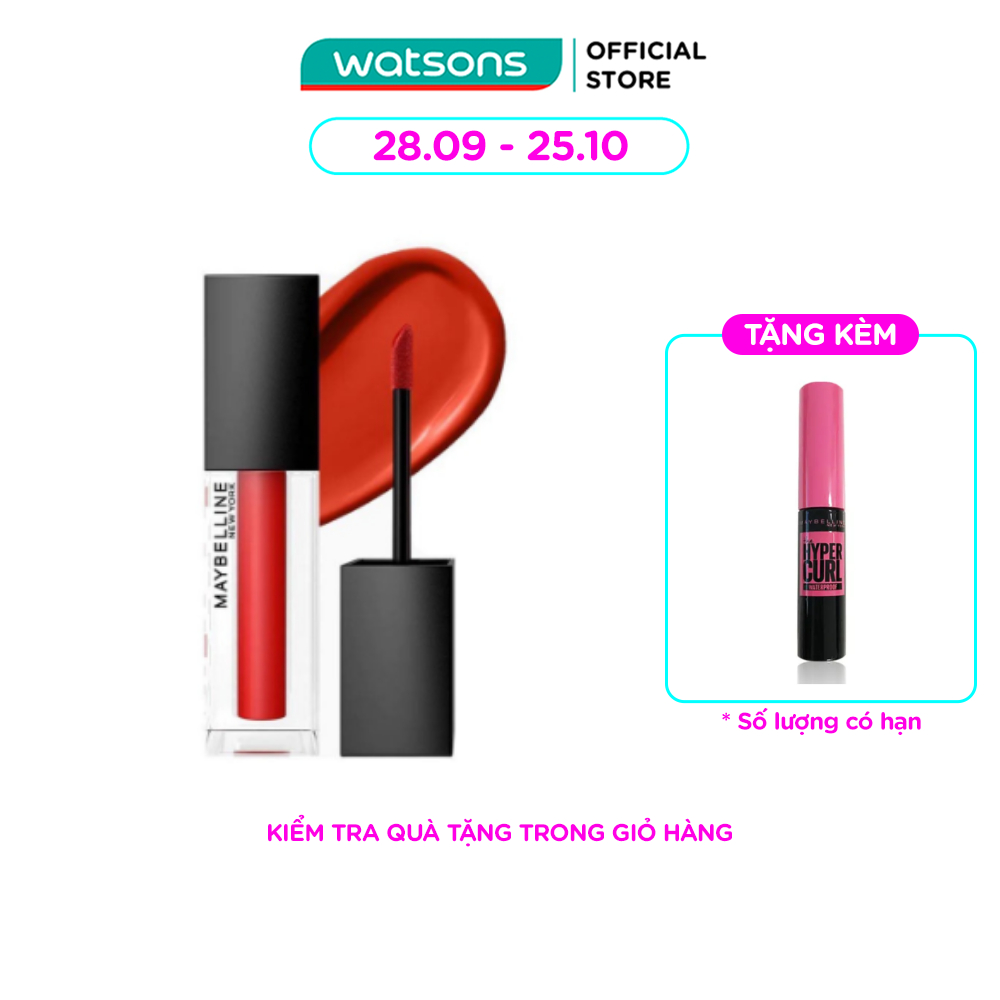 Son Kem Lì Maybelline New York Mịn Mượt Cushion Mattes 6.4ml