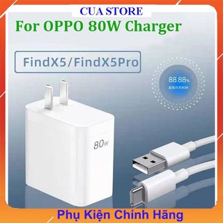 Bộ Sạc Type C Super Vooc 80w Cho Oppo, Sạc Siêu Nhanh, Hàng Chất Lượng Chuẩn, phù hợp với tất cả các dòng máy sạc Type C