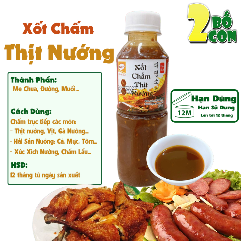 Nước Xốt Chấm Thịt Nướng DELI 270g Gia Vị Chấm Hải Sản Và Món Nướng