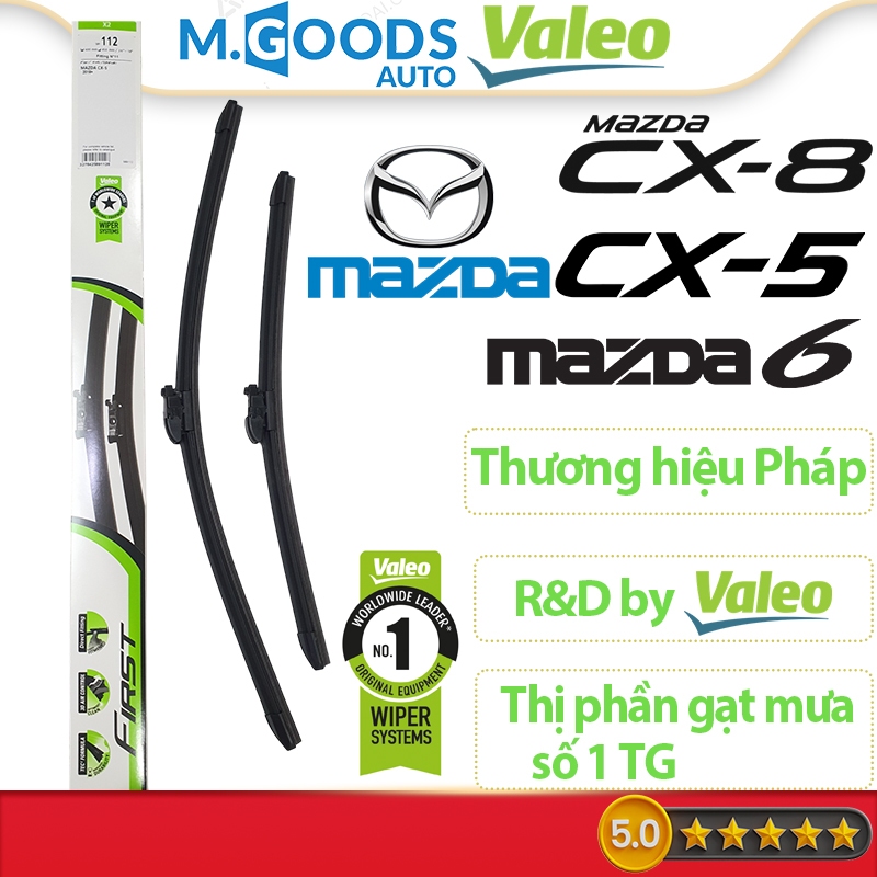 Gạt mưa Mazda CX5 CX8 CX9 Mazda 6 - Gạt mưa Valeo thương hiệu Pháp Valeo First thân mềm cho Mazda CX5 CX8 CX9 Mazda 6