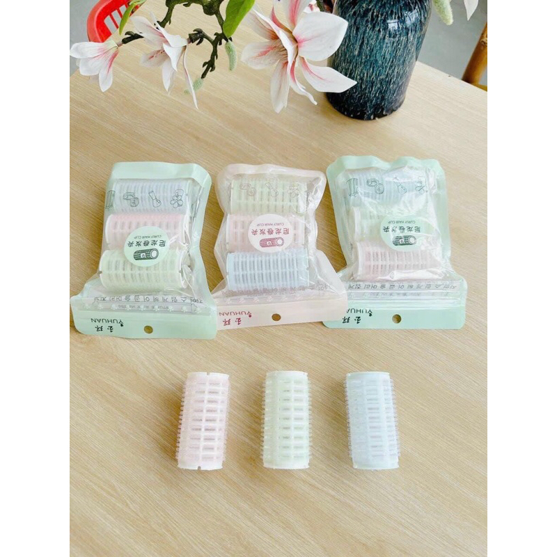 Set 3,4 cái lô cuốn tóc tự dính