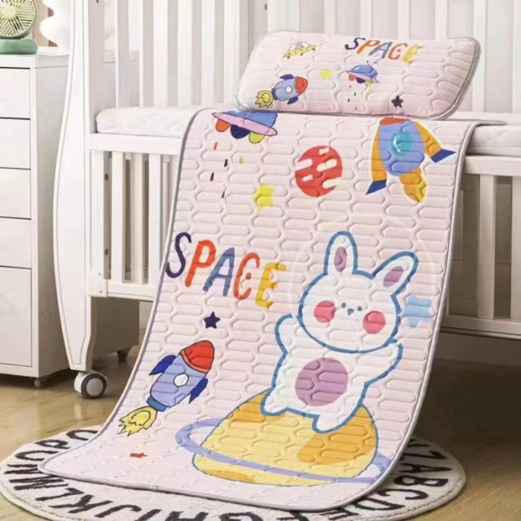 Chiếu điều hoà 5D cao su non cho bé, làm mát tạo giấc ngủ ngon, kt 60x120