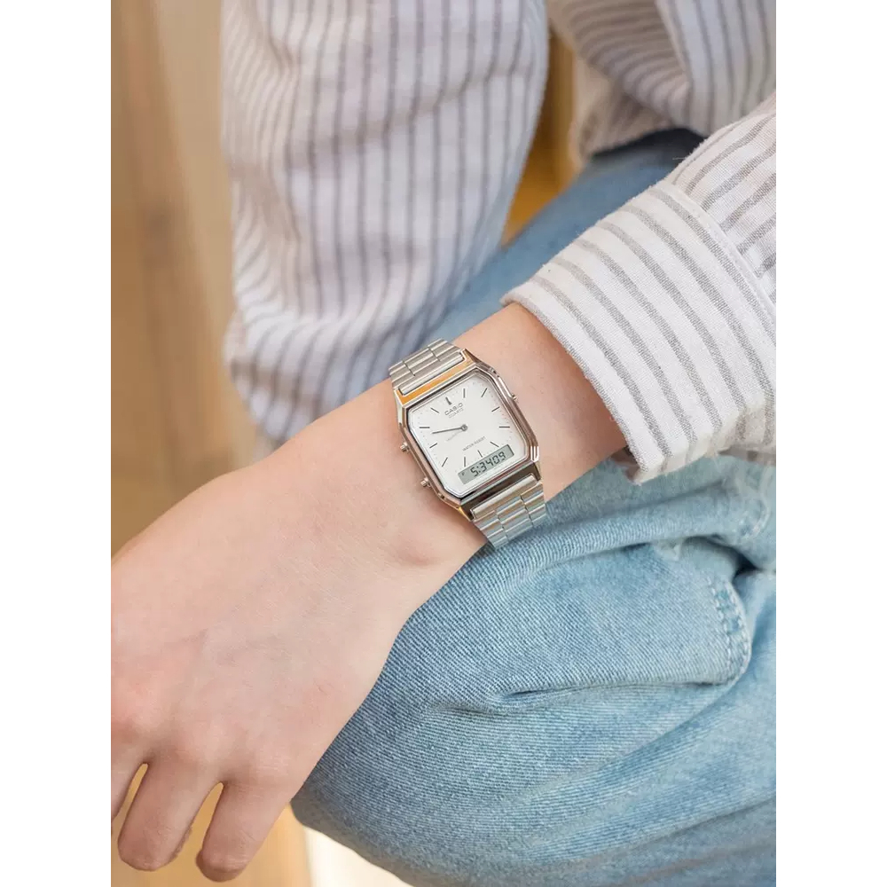 Đồng Hồ Casio Nam Nữ Unisex Dây Thép Phong Cách Trẻ Trung, Đồng Hồ Đeo Tay Thời Trang - Kingsman Watch