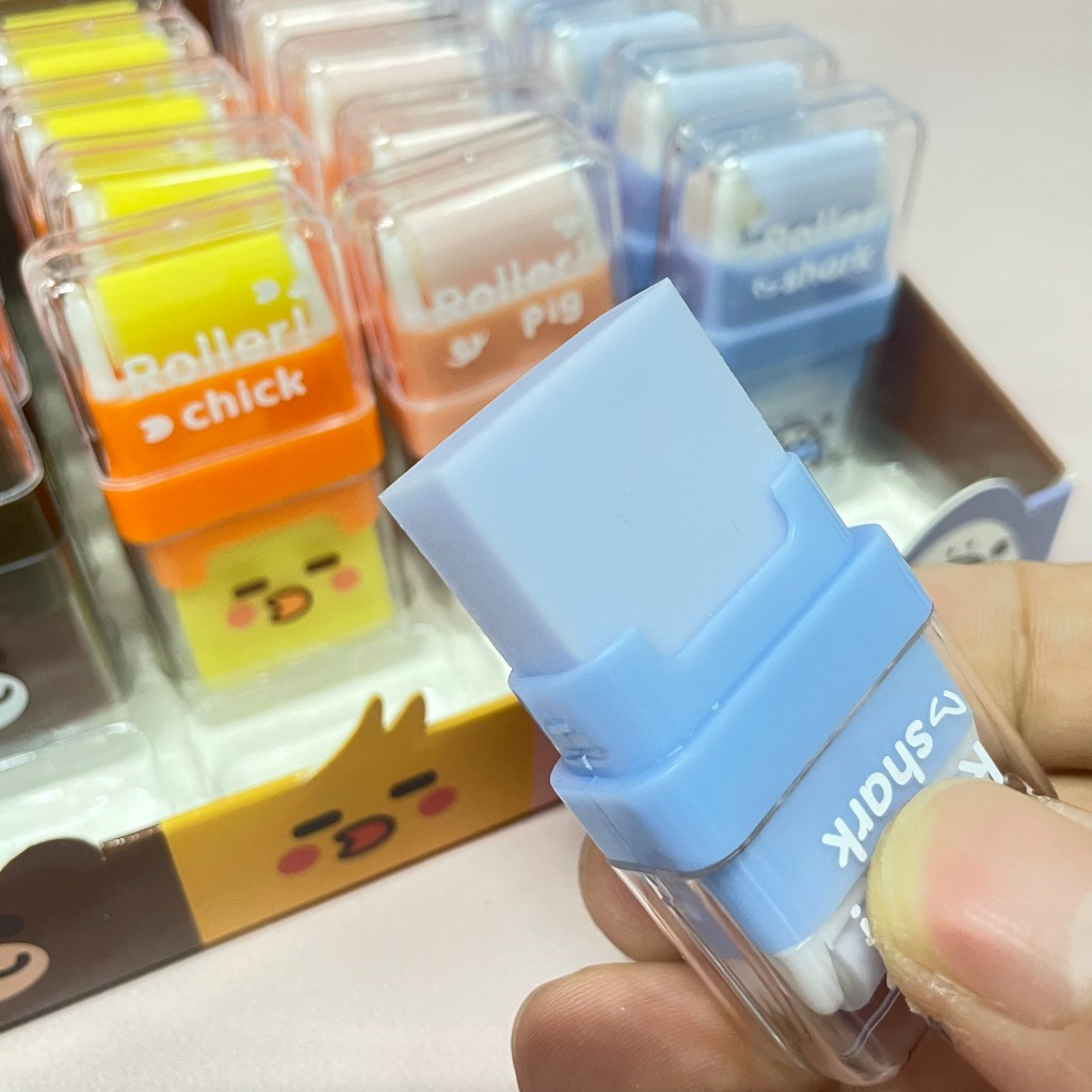 Gôm tẩy chì siêu sạch kèm con lăn AXP963GX magic có từ tính hút bụi chì | tẩy siêu sạch và bền tẩy