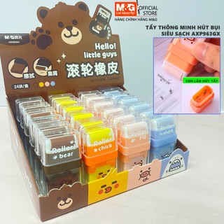 Gôm tẩy chì siêu sạch kèm con lăn AXP963GX magic có từ tính hút bụi chì | tẩy siêu sạch và bền tẩy