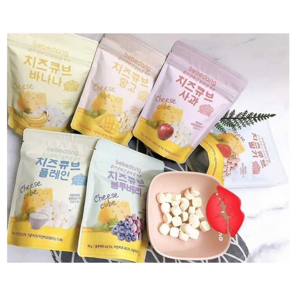 Sữa chua khô, Phô mai sấy lạnh Bebedang cho bé gói 16g nội địa Hàn Quốc