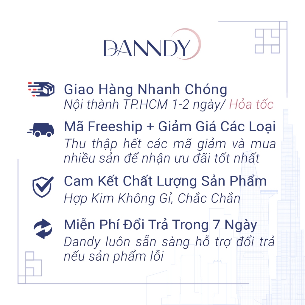 Khuyên tai không cần bấm lỗ. Khuyên tai kẹp không cần bấm lỗ nam nữ. Bông tai khoen tròn | Dandy