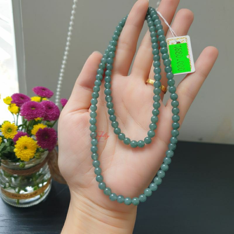 Chuỗi lam tự nhiên 4ly cao cấp,bóng đẹp