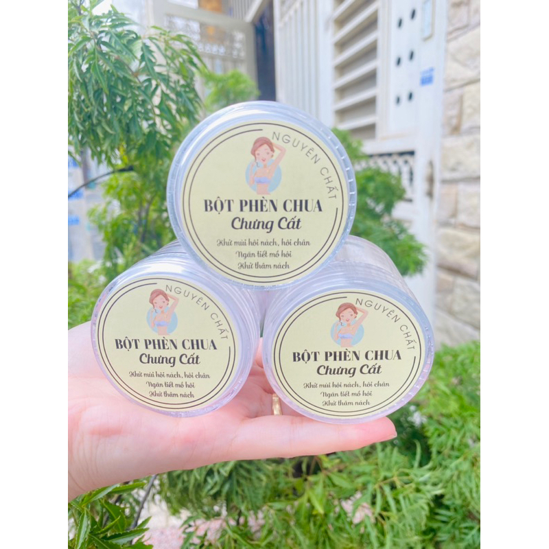 Bột phèn chua chưng cất ngăn mồ hôi nách