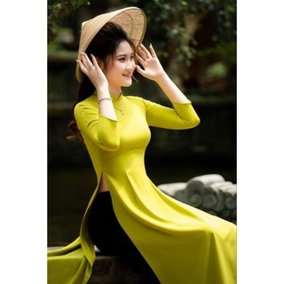 Set áo dài truyền thống trơn đủ màu