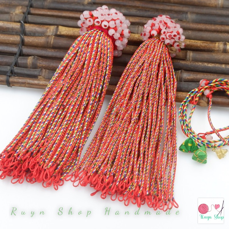 Vòng tay chỉ ngũ sắc may mắn, vòng tay Tây tạng thổ cẩm