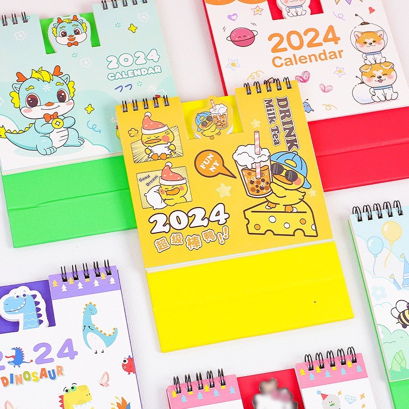 Lịch Năm 2024 Siêu Xinh -  Có Trang Note dễ thương và tiện dụng