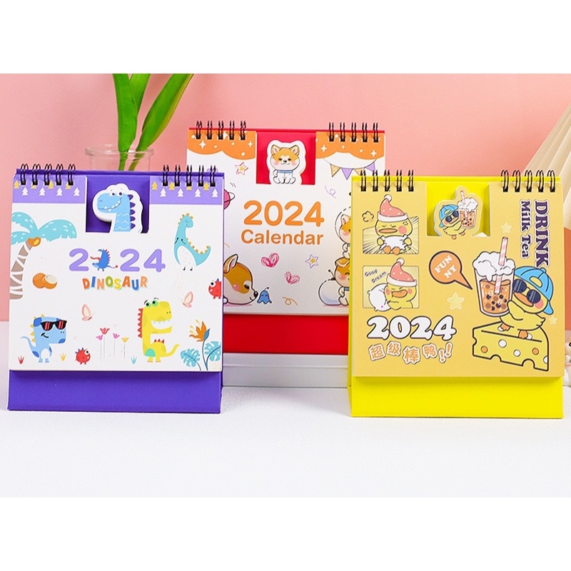 Lịch Năm 2024 Siêu Xinh -  Có Trang Note dễ thương và tiện dụng