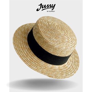Mũ Cói Rơm Rộng Vành Jussy Official Chất Cói Tự Nhiên Form Đẹp Sang Chảnh Đóng Hộp To Giữ Form