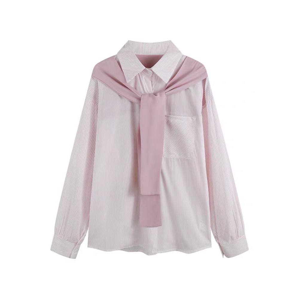 Sơ mi vạt liền kẻ