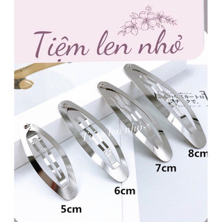Phôi kẹp tóc bầu size 5cm, 6cm