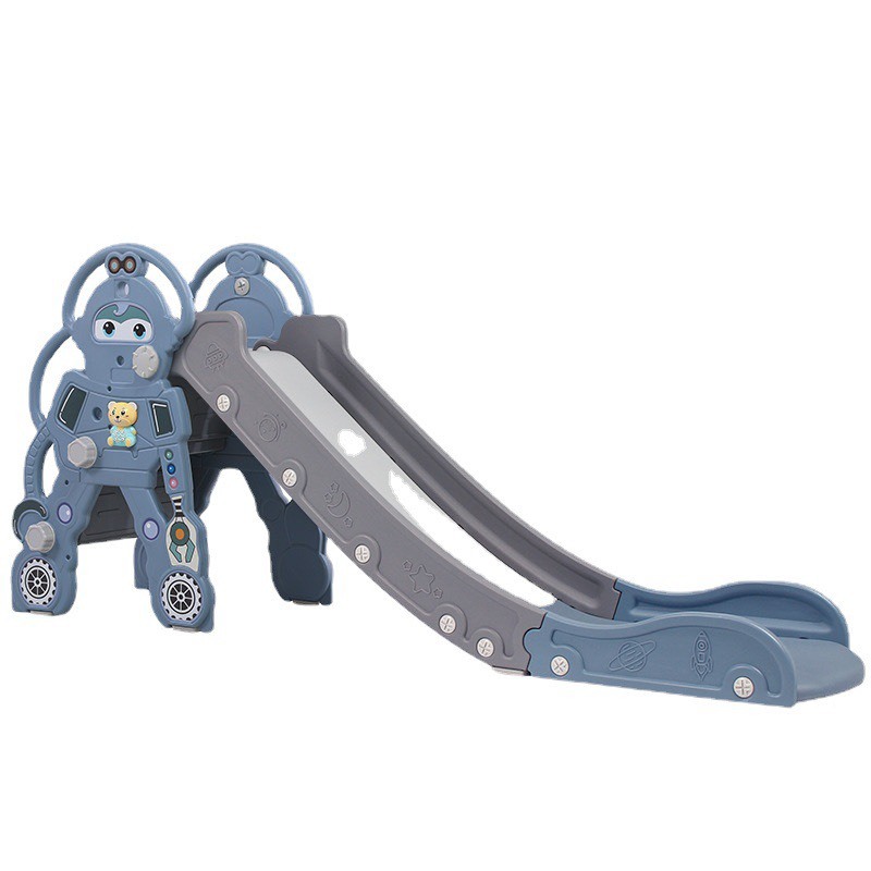 Cầu trượt cho bé trong nhà hình khủng longTẶNG gấu phát nhạc,bóng rổ mẫu 2023