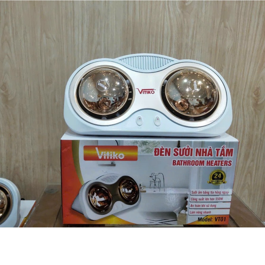 Đèn sưởi nhà tắm cao cấp 2 bóng 3 bóng