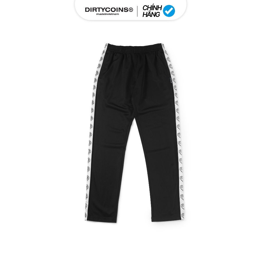 Quần DirtyCoins Striped Track Pants - Black