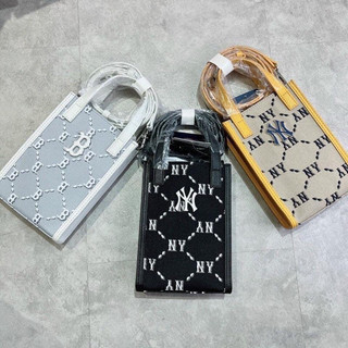 Túi Đeo Chéo MLB Chính Hãng Full Box Tag Monogram Diamond Jacquard Mobile Phone Cross Bag New York Yankees 3Acrh012N