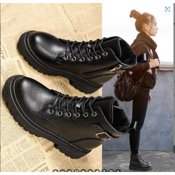 Giày bốt bé gái hottrend da mềm đế êm giày cao cổ bé gái bốt cho bé gái B135